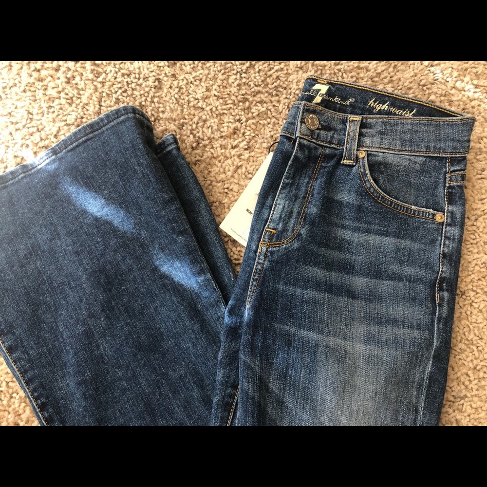 7 FOR ALL MANKIND  high waist jeans size 25